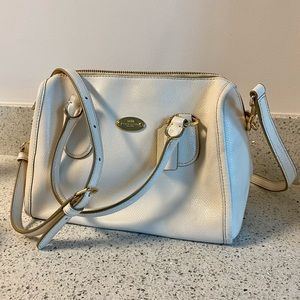 Coach white crossbody bag
